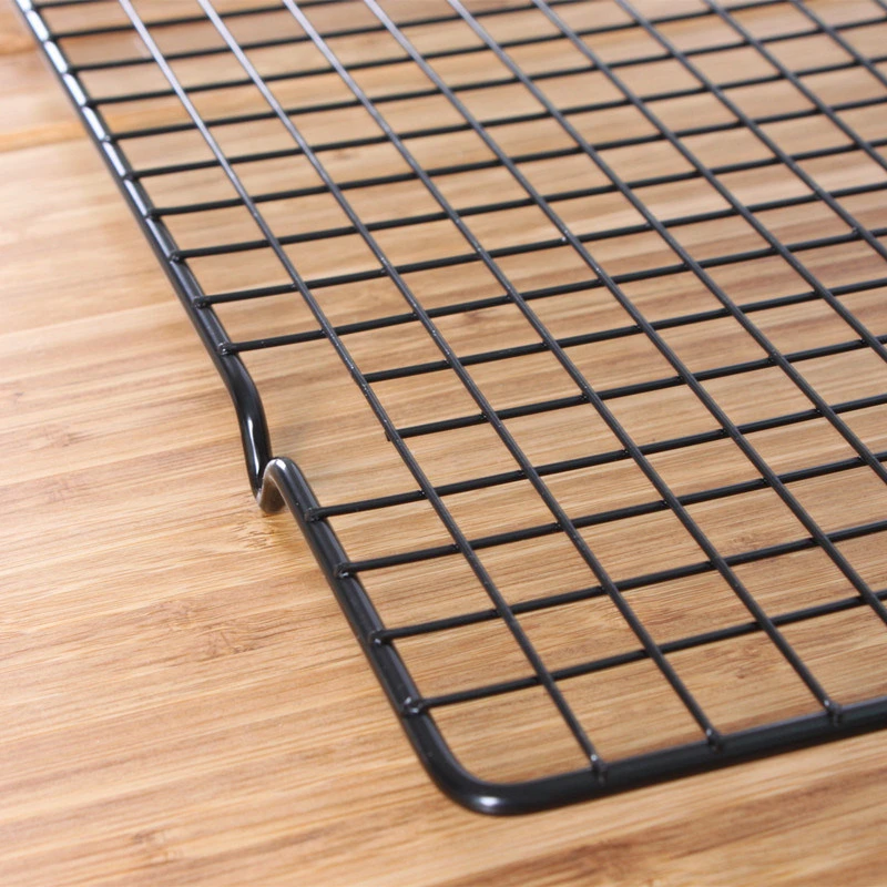 Non Stick Wire Rack Loaf Cooling Mesh Stand Roasting Baking Drying Rack for Cakes Breads Biscuits Cookies Bl14408