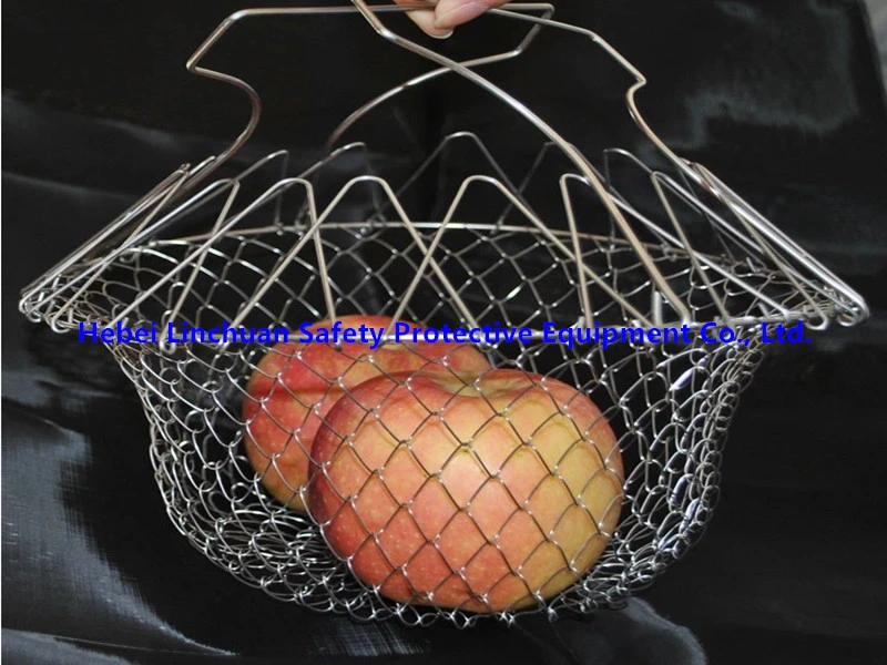 Customized Stainless Steel Metal Wire Mesh Storage Fruit Drying Basket