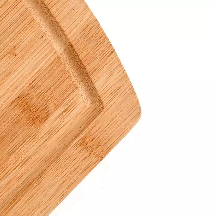 Extra Large Natural Oval Bamboo Cutting Board with Juice Grooves for Kitchenware