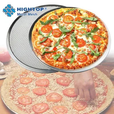 Personalizar la pantalla de pizza de aluminio de grado alimenticio de 6'' Od Malla de pantalla de pizza